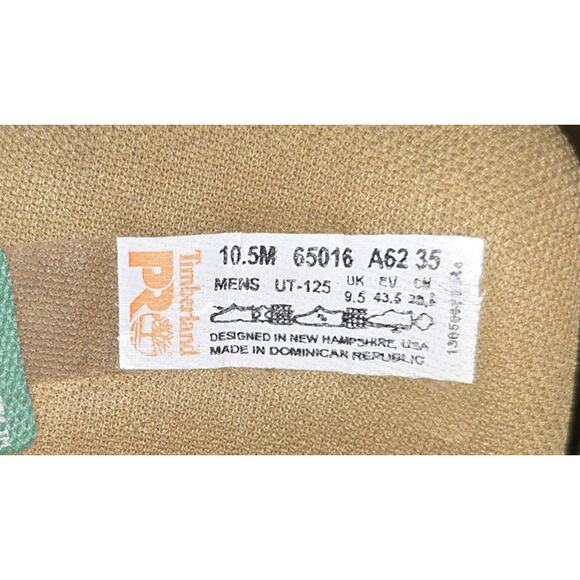 Timberland PRO Anti-Fatigue Work Boots Wheat Leather Size 10.5M Men’s - Picture 7 of 7